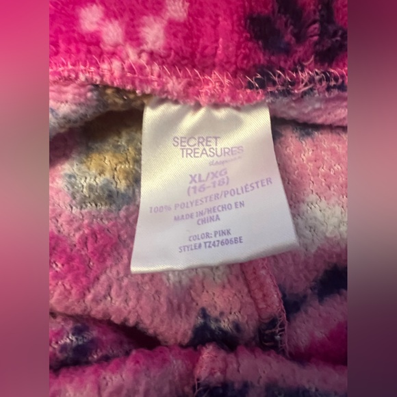 New Secret Treasures Gingerbread Pink Pajama Pants - Picture 2 of 2